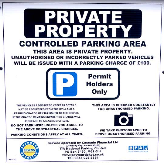Car Park Notice