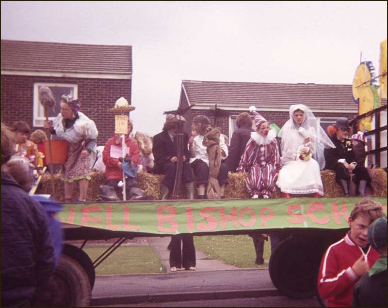 Starting point of the Parade on the day of the Annual Village Fete (1978 approx)