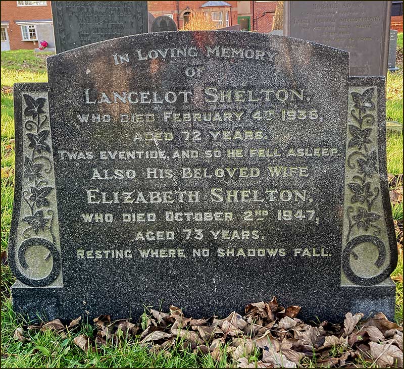 Grave of Lancelot and Elizabeth Shelton