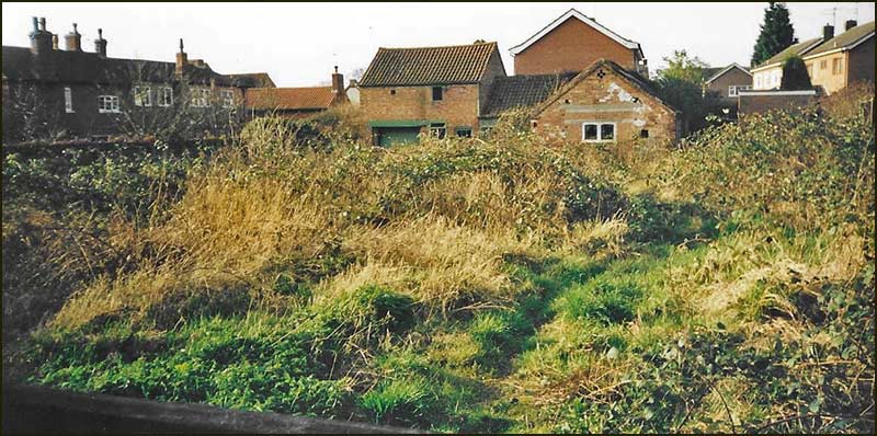 The land on which the bungalow on Thurlby Close was built (2002)