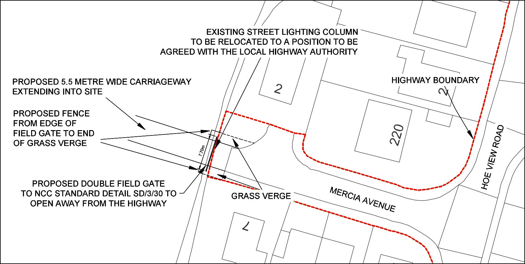 Mercia Avenue Plan