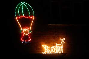 Xmas lights in Cropwell Bishop