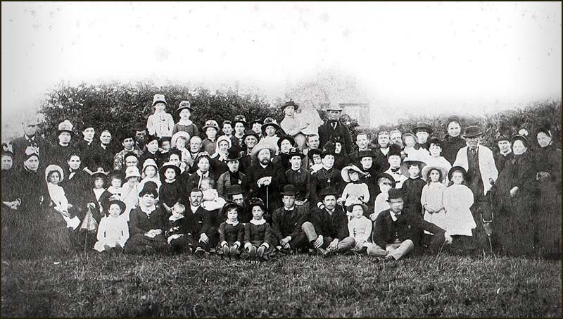 Cricket party 1880s
