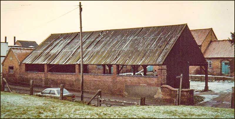 'The Yews' farm buildings in 1983