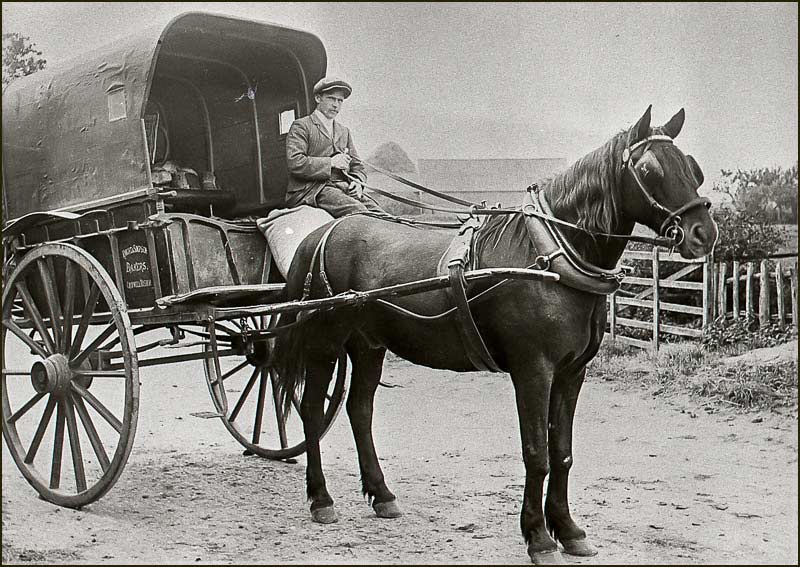Herbert Simpson on Baker's Cart (1920s)