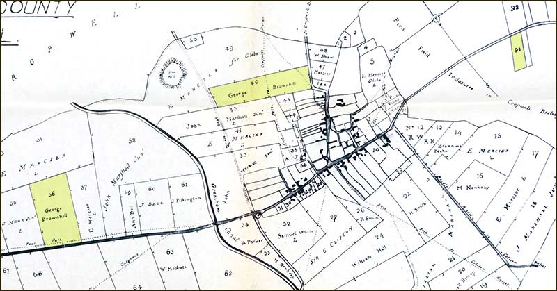 1804 map: Brownhill fields