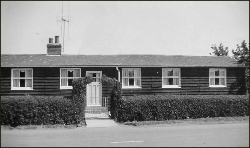 The wooden bungalow in later years – now with TV (1960s)