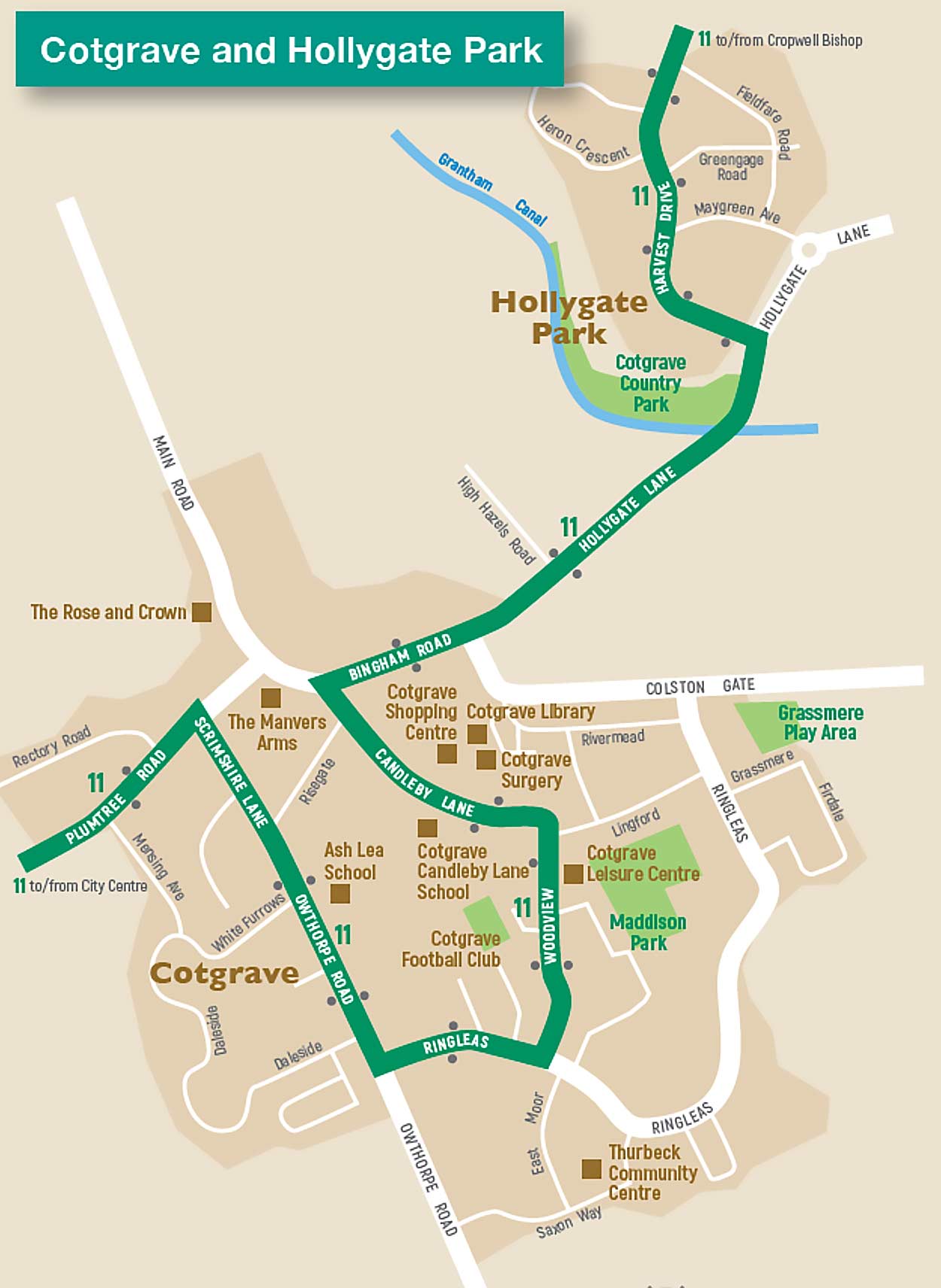 Cotgrave route