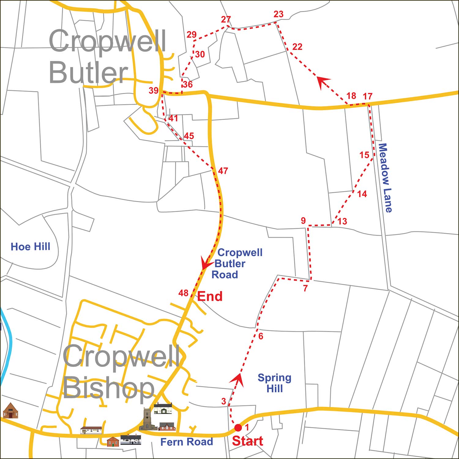 Meadow Lane Map
